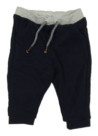 Tmavomodro-šedé tepláky Obaibi 