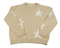 Béžový svetr s hvězdami Shein