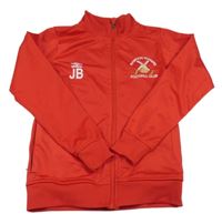 Červená propínací sportovní mikina s výšivkami Umbro