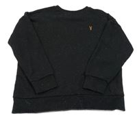 Černá melírovaná mikina Next