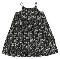 Černo-bílé květované šaty Primark