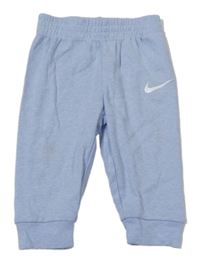 Světlemodré melírované lehké tepláky s logem Nike