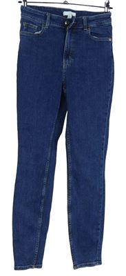 Dámské tmavomodré skinny rifle H&M