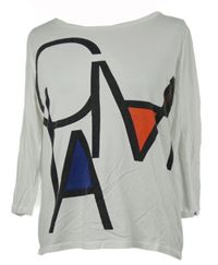 Dámské bílé triko s potiskem Comma 