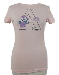 Nové - Dámské světlerůžové tričko s písmenkem Aeropostale 