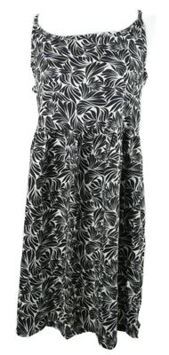 Nové - Dámské černo-bílé vzorované bavlněné šaty George 