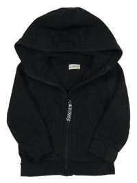 Černá propínací mikina s kapucí F&F