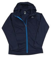 Tmavomodrá softshellová bunda s kapucí Decathlon