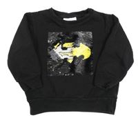 Černá mikina s překlápěcími flitry Next