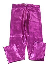 Růžové lesklé legíny Leigh Tucker