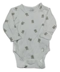 Bílé body s medvědy Next