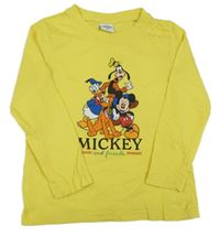 Žluté triko s Mickey Mousem Disney