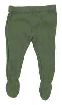 Khaki pletené polodupačky Primark