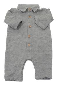 Šedý vzorovaný overal s límečkem Matalan
