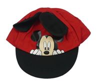 Červeno-černá kšiltovka s Mickeym zn. Disney