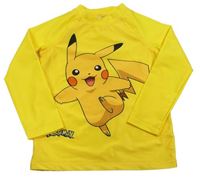Žluté UV triko s Pikachu 