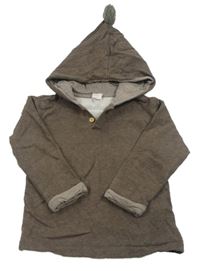 Hnědá mikina s kapucí H&M
