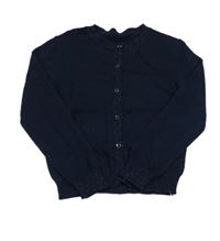 Nové - Tmavomodrý lehký propínací svetr Dunnes