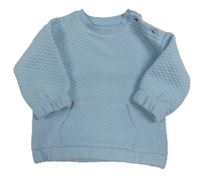 Světlemodrá vzorovaná mikina Matalan