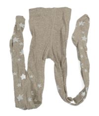 Béžové punčocháče s hvězdičkami 