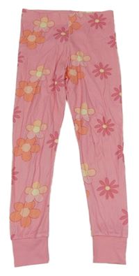 Světlerůžové tepláky s květy George 