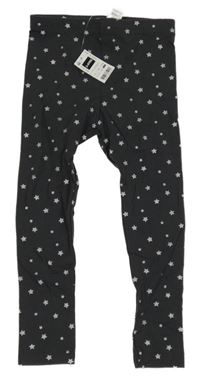 Nové - Tmavošedé legíny s hvězdami Dunnes