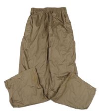 Hnědé šusťákové voděodolné kalhoty Alive