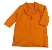 Oranžový flaušový cardigan zn. Shein