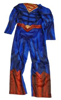 Kostým - Tmavomodro-červený overal - Superman Tu