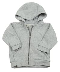 Šedá propínací mikina s kapucí zn. M&S