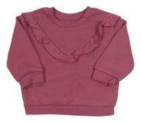 Růžová mikina s volánky zn. Primark 