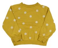 Žlutá oversize mikina s puntíky H&M
