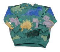 Zelená mikina s dinosaury Hema 