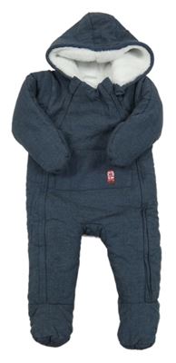 Tmavomodrá zimní kombinéza s kapucí Mamas&Papas