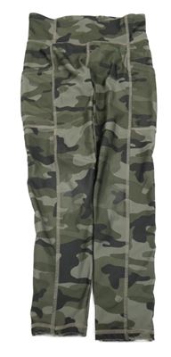 Khaki-šedé army sportovní legíny GAP