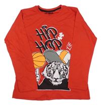 Červené triko s tygrem IFBA
