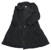 Černé riflové košilové šaty TU 