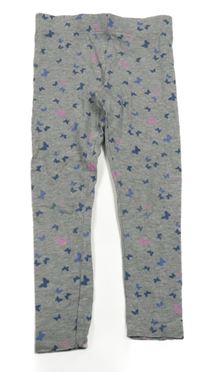 Šedé legíny s motýlky In Extenso 