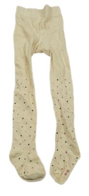 Béžové puntíkované punčocháče Topomini 