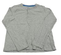 Šedé melírované triko s knoflíčky Pepperts 