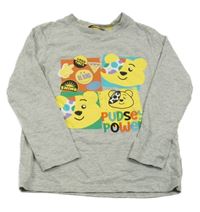 Šedé melírované triko s Pudsey George