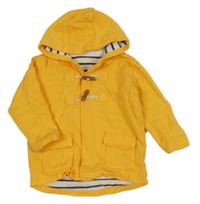 Žlutý jarní teplákový kabátek s kapucí M&S