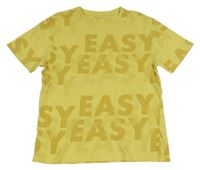 Žluté tričko s nápisy Reserved 