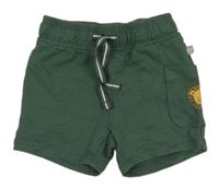 Tmavozelené teplákové kraťasy Liegelind