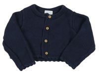 Tmavomodré svetrové propínací svetr F&F