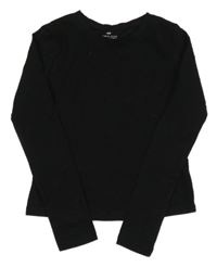 Černé crop triko H&M