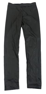 Černé koženkové legíny CALZEDONIA
