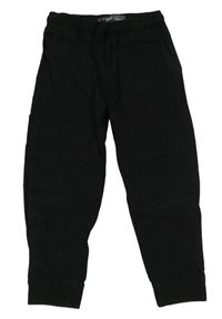 Černé cuff jogger plátěné kalhoty Denim Co. 