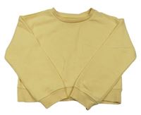 Žlutá crop mikina PRIMARK