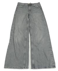 Šedé wide leg rifle Zara